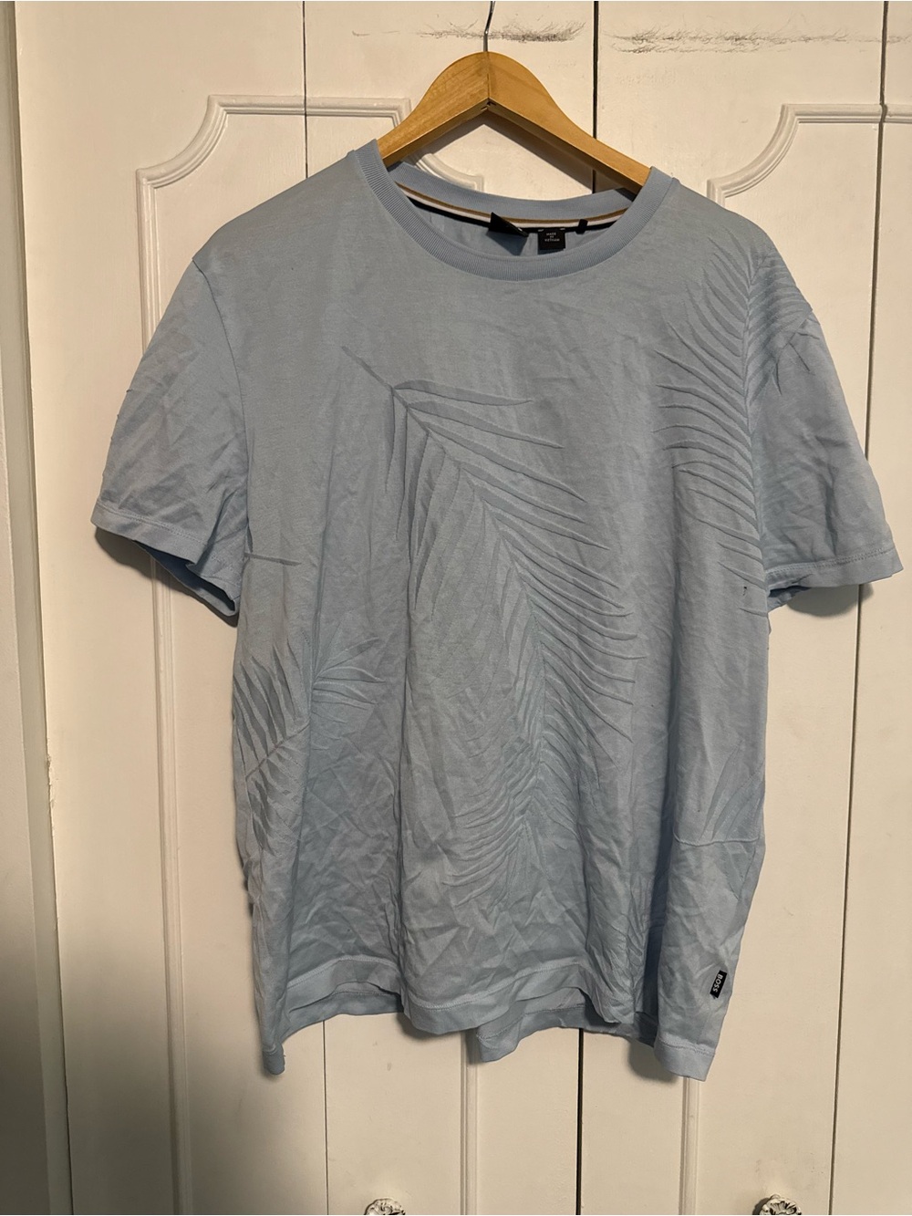Boss Light Blue Short Sleeve Crew Neck T-Shirt